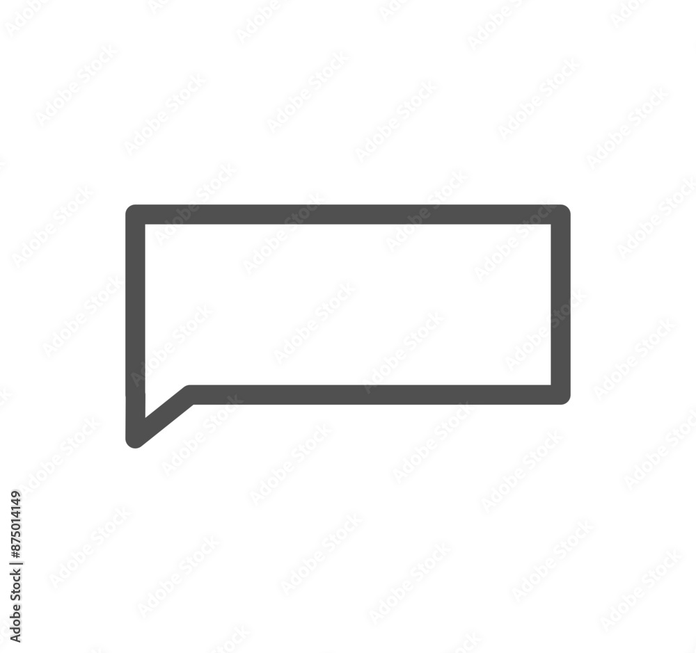 Message icon outline and linear vector.
Message icon outline and linear vector.