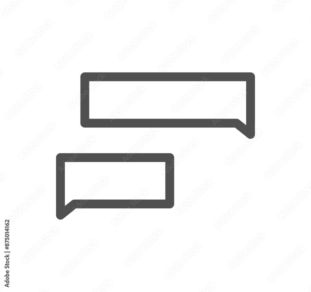 Message icon outline and linear vector.
Message icon outline and linear vector.