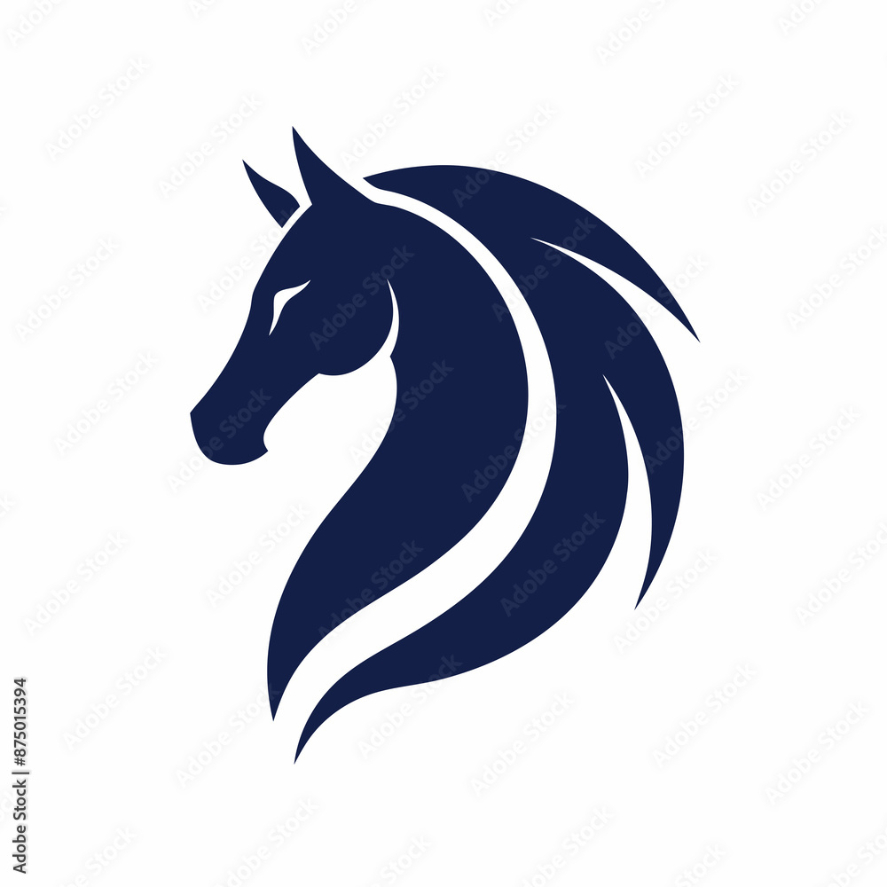 horse head black silhouette vector design horse head black silhouette vector design