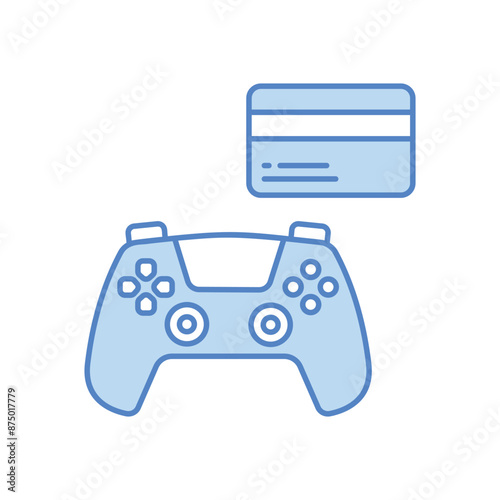 Game payment vector icon