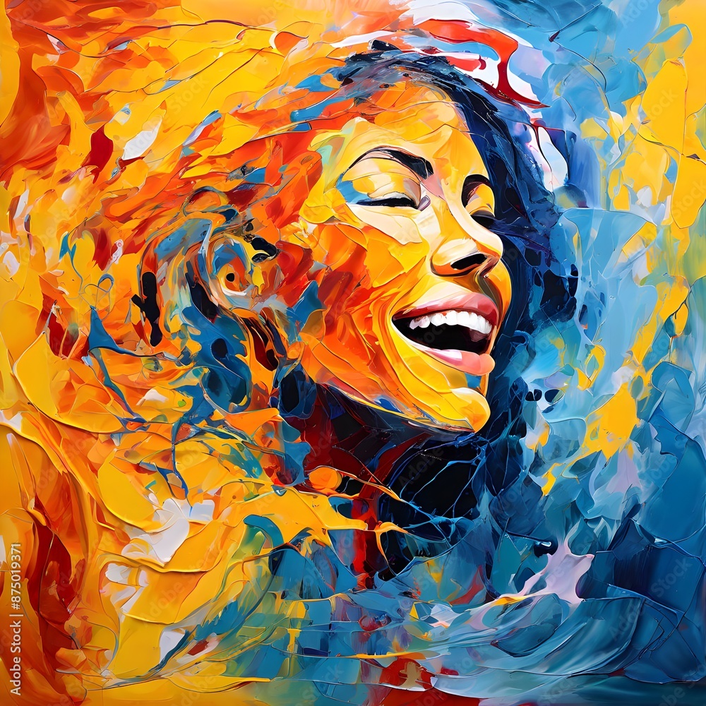 Abstract Representation of Human Emotions, woman, face, art, beauty, mask, carnival, fashion, painting, hair, people, red Abstract Representation of Human Emotions, woman, face, art, beauty, mask, carnival, fashion, painting, hair, people, red