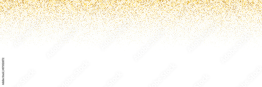 falling gold particles banner
