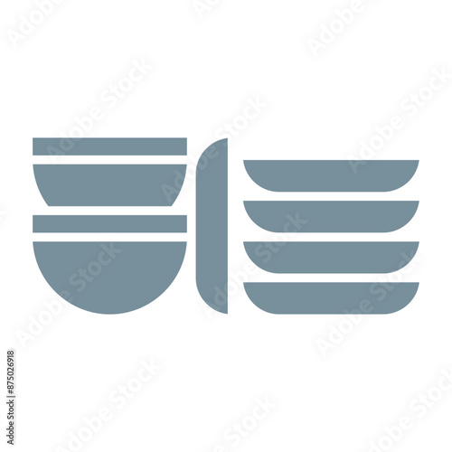 Plates and bowls Icon