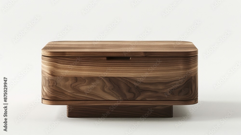 Sleek Nightstand ,minimal, isolate white background Sleek Nightstand ,minimal, isolate white background