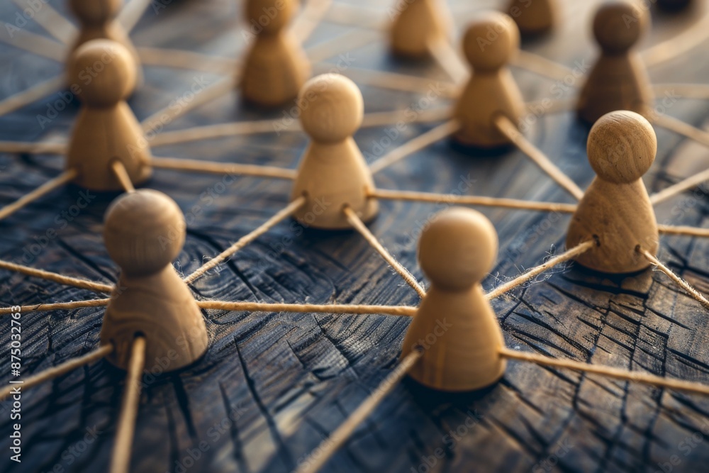 Obraz premium Emphasizing Interpersonal Relationships and Teamwork in Business Life, Highlighting the Importance of Collaboration and Communication for Success in a Corporate Environment