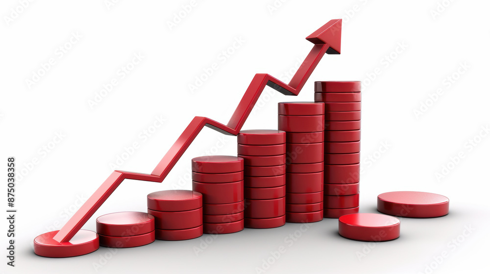 Markets Trade Finance Investment Economic recession Economic downturn Financial crisis Economic slowdown isolated white background