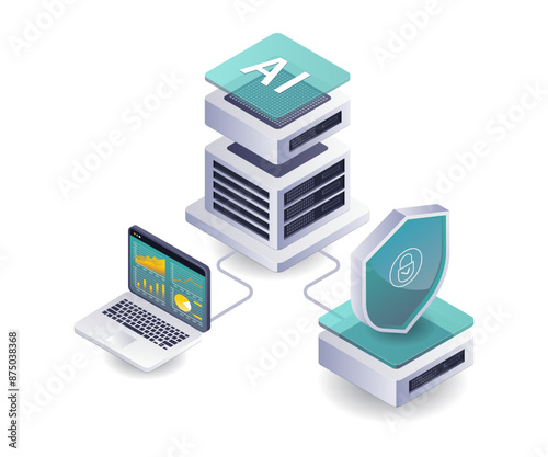 AI Technologies for Server Technology Data Analysis © hasan