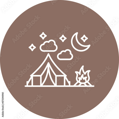 Night camp Icon