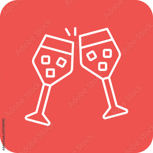 Juice glasses Icon