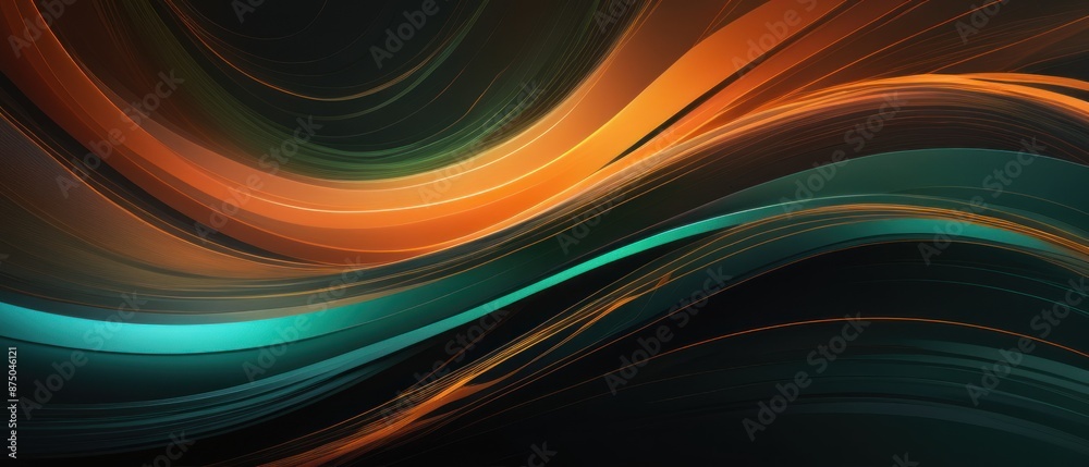 Abstract colorful waves in motion across a dark background, creating a dynamic and energetic visual effect. Abstract colorful waves in motion across a dark background, creating a dynamic and energetic visual effect.
