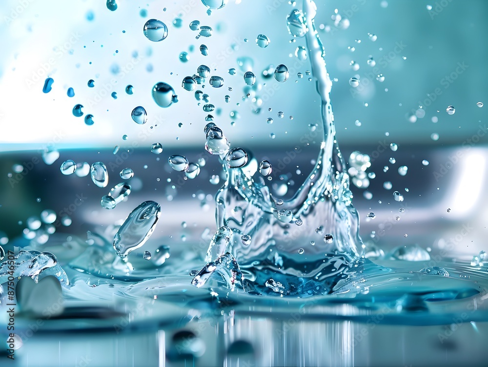 Captivating Water Droplets Creating Dynamic Geometric Shapes and Patterns Captivating Water Droplets Creating Dynamic Geometric Shapes and Patterns