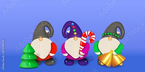 Cartoon christmas dwarfs