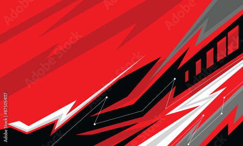 Racing geometric car wrap vinyl sticker design background