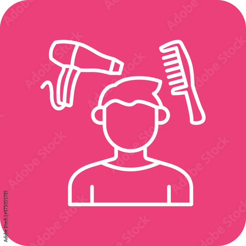 Hair styling Icon