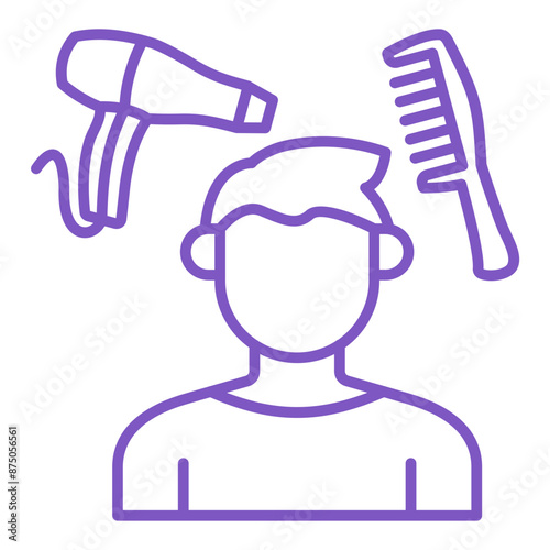 Hair styling Icon