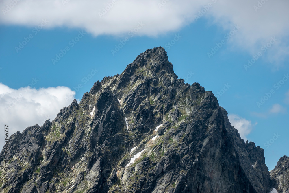 A beautiful view of the surroundings of the High Tatras from the Lomnicke saddle, Slovakia A beautiful view of the surroundings of the High Tatras from the Lomnicke saddle, Slovakia