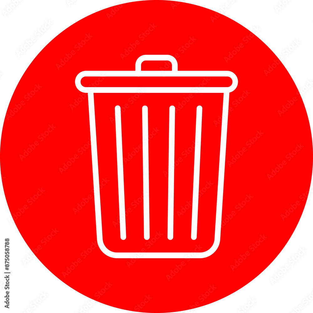 Delete Vector Line White Circle Red Delete Vector Line White Circle Red