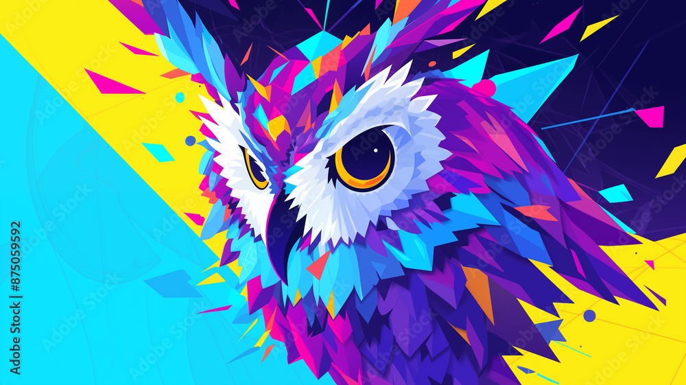 Hand drawn cartoon owl flat illustration
Hand drawn cartoon owl flat illustration