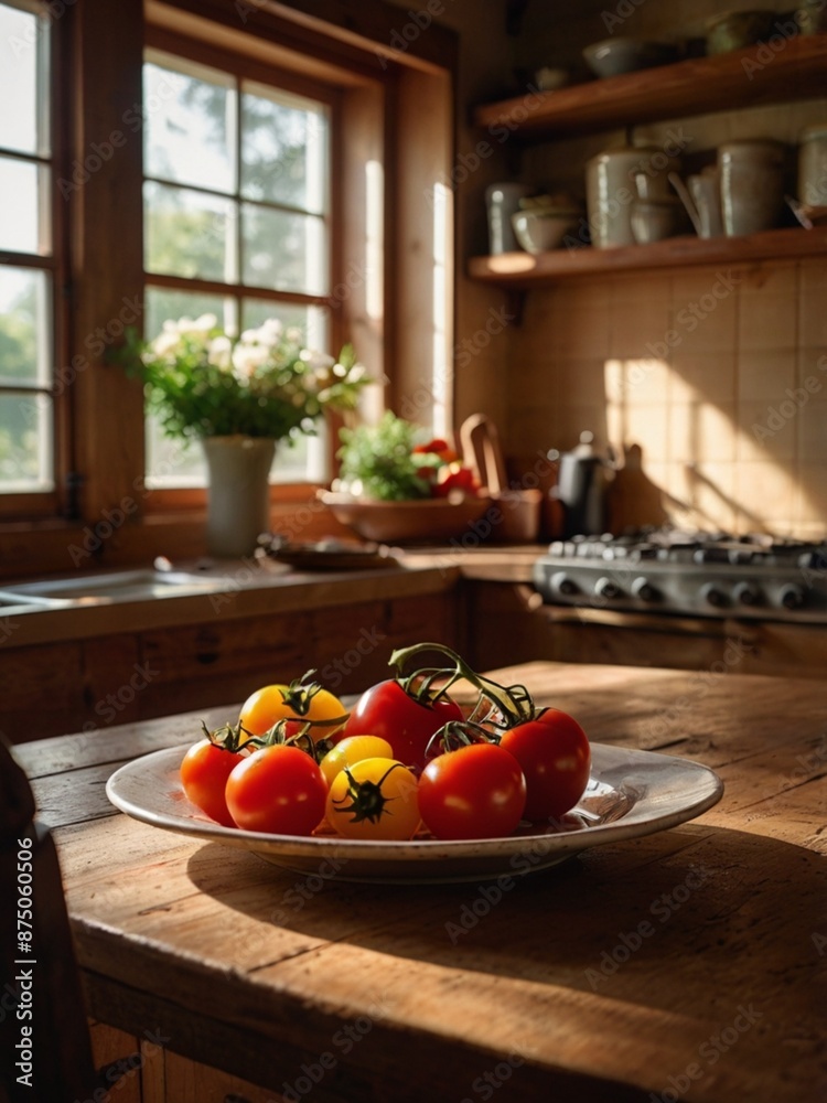 Tomatoes in a bowl on the table Tomatoes in a bowl on the table