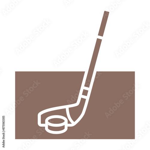 Canvas Print Ice Hockey Icon