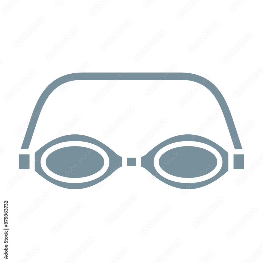 Fototapeta premium Swimming Glasses Icon