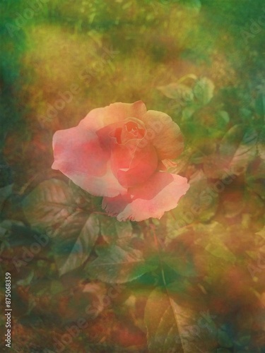 Colorful background with flowers illustration wallpaper design