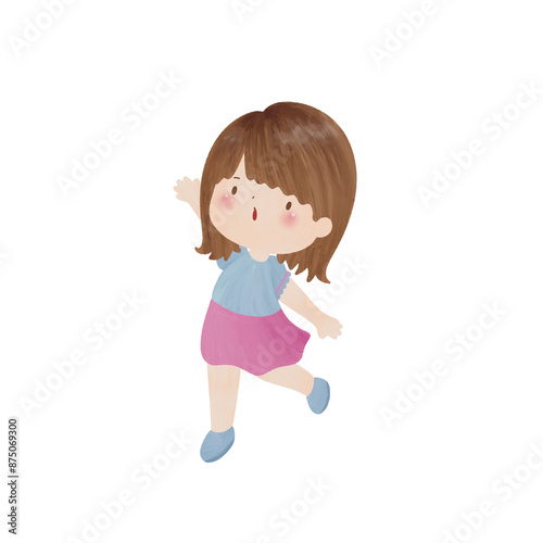 Girl oil paint