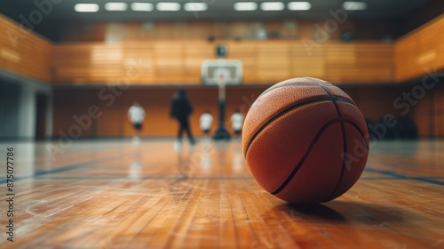 The basketball on court © Anna