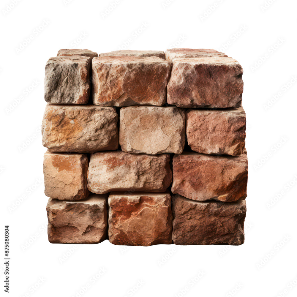Stack of bricks isolate on transparent png.
Stack of bricks isolate on transparent png.