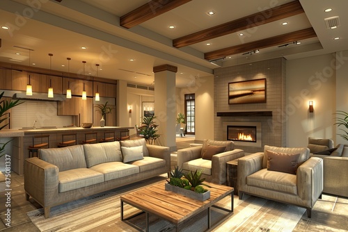 House interia with sofas photo