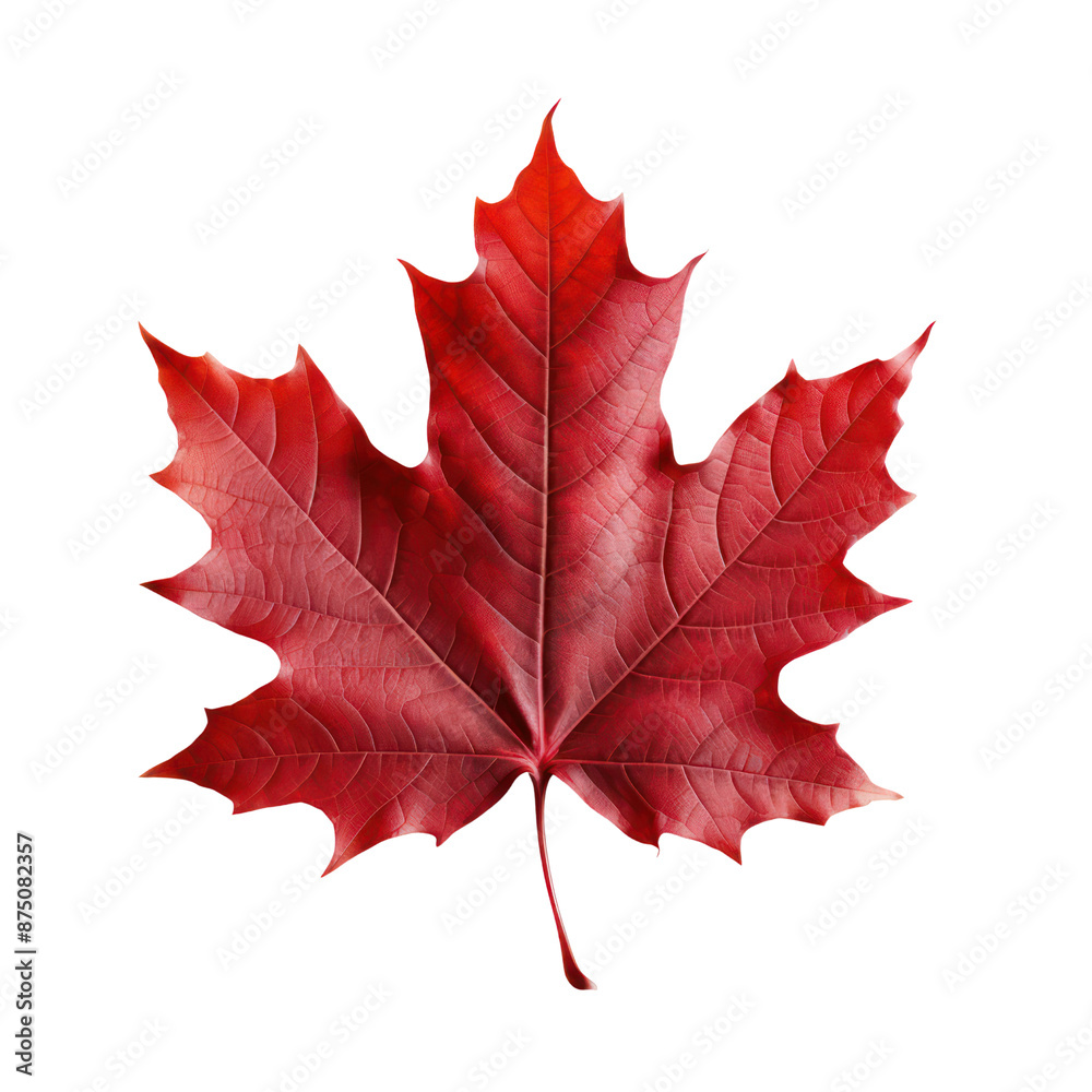 Red maple leaf, autumn leaf isolate on transparent png.
Red maple leaf, autumn leaf isolate on transparent png.