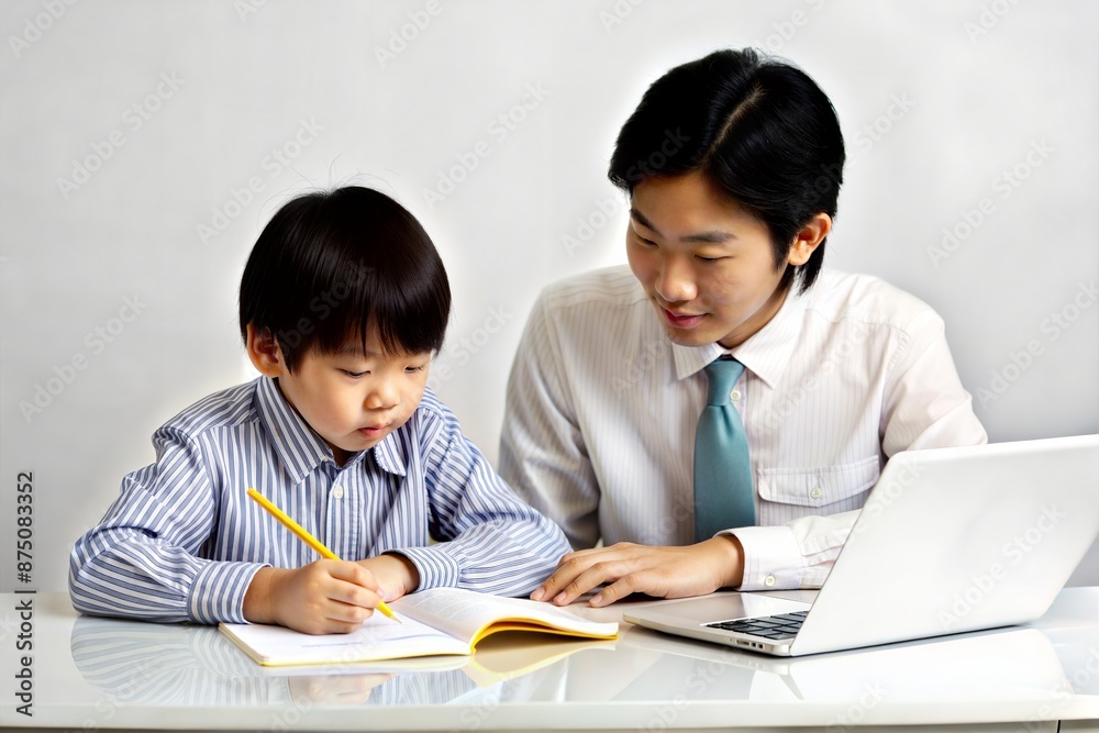 Teacher helping an Asian student with homework during a one-on-one session
Teacher helping an Asian student with homework during a one-on-one session