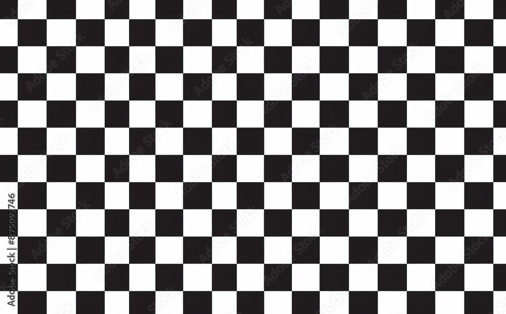 Fototapeta premium Black and white checkered pattern background presentation design
