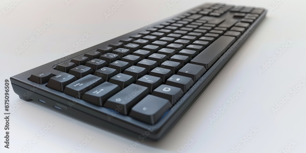 keyboard on a white background keyboard on a white background