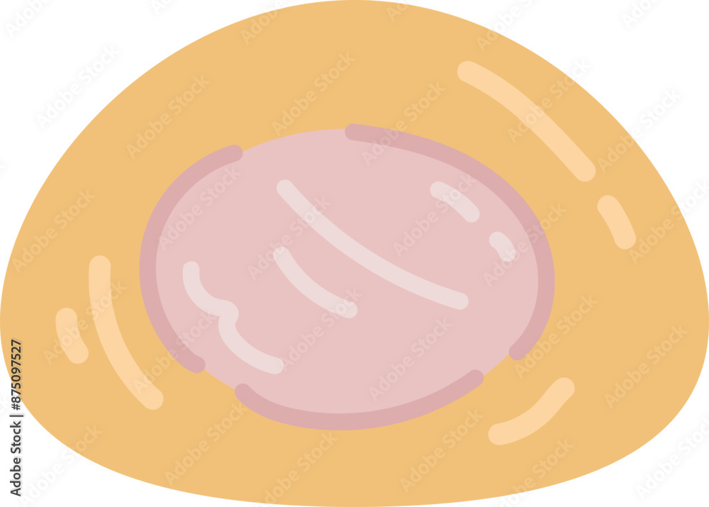 Cartoon sweet bun illustration Cartoon sweet bun illustration