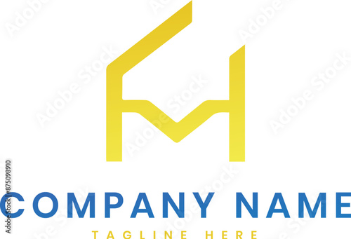 Luxury real estate company logo design template. AI generative.
