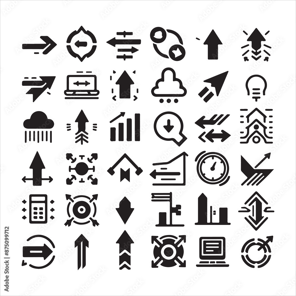Flat design arrow collection Flat design arrow collection