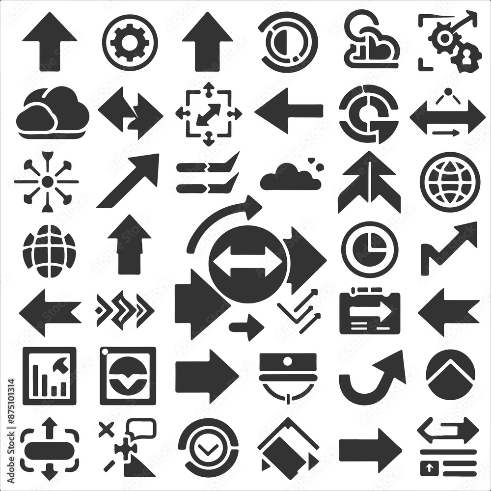 Flat design arrow collection Flat design arrow collection