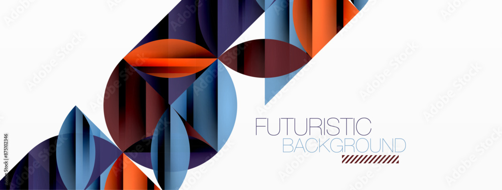Circles and round shapes geometric minimal background Circles and round shapes geometric minimal background