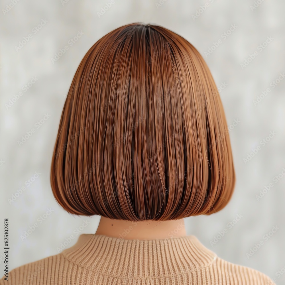 Woman with a chic bob haircut, [bob haircut], [modern hairstyle]