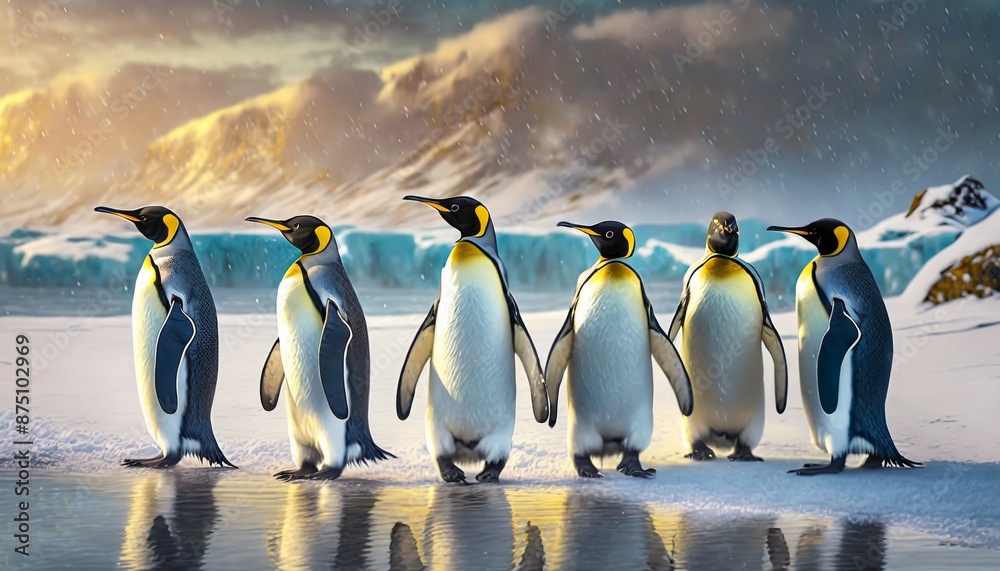 Fototapeta premium emperor penguin colony