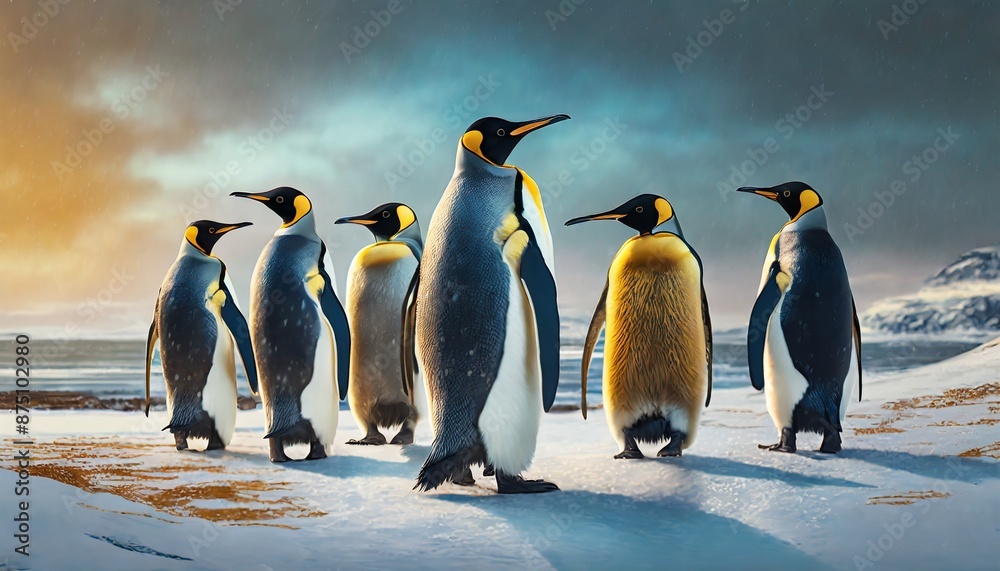 Obraz premium emperor penguin colony