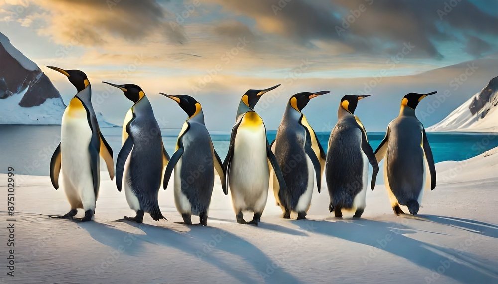 Obraz premium emperor penguin colony