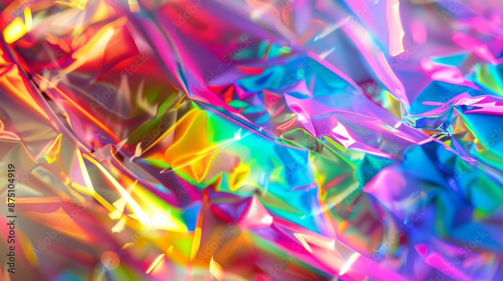 Prismatic and rainbow colors AI generated illustration Prismatic and rainbow colors AI generated illustration