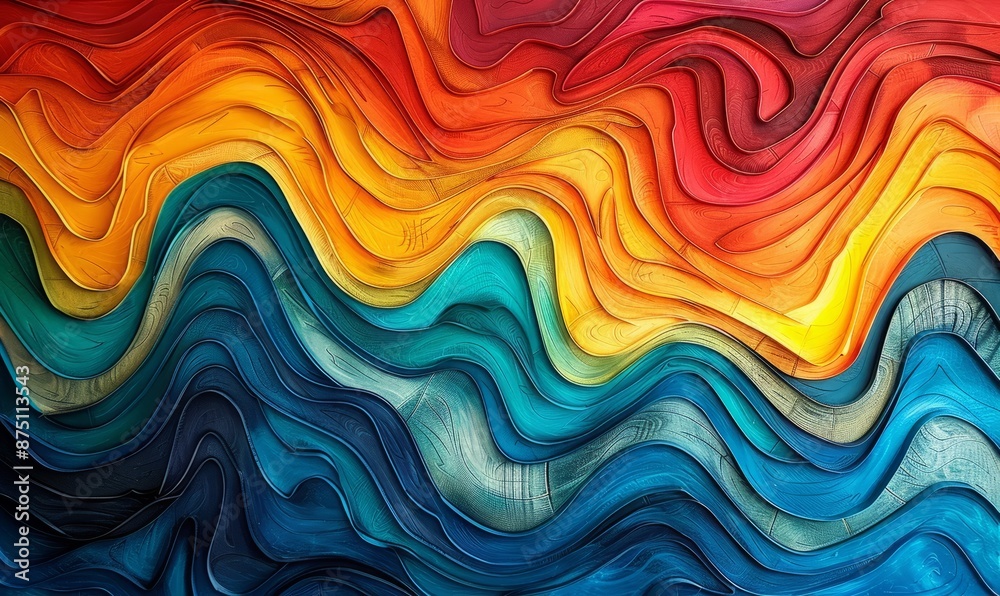 Abstract wood grain in bold colors Abstract wood grain in bold colors