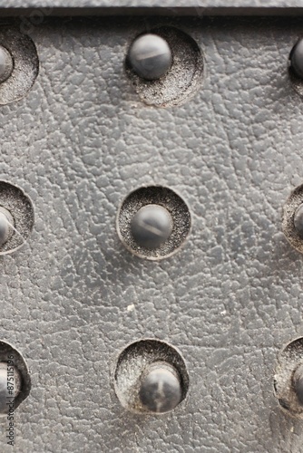 Rusty hinge on a suitcase