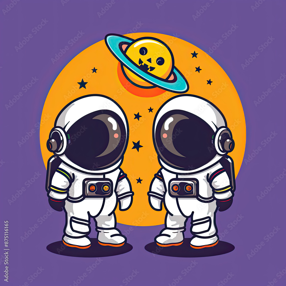 Cute Astronaut Holding Rocket Flag on Moon Cartoon Vector Icon Illustration. Science Technology Icon Concept Isolated Premium Vector. Flat Cartoon Style Cute Astronaut Holding Rocket Flag on Moon Cartoon Vector Icon Illustration. Science Technology Icon Concept Isolated Premium Vector. Flat Cartoon Style