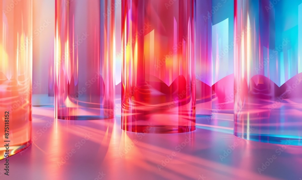 Iridescent gradient forms Iridescent gradient forms