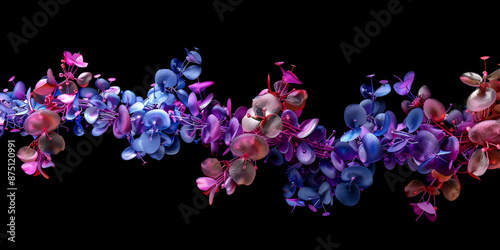 Artistic depiction of colorful molecular structures highlighting the diversity and complexity of chemical compounds