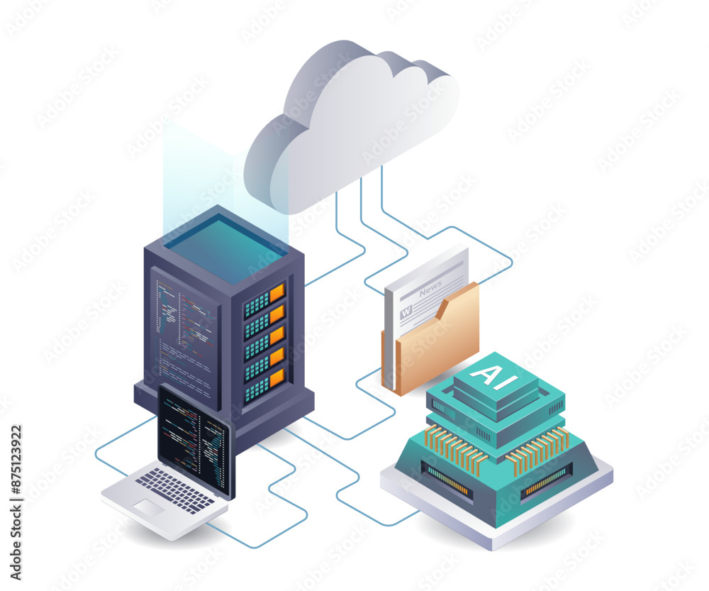 Artificial intelligence automatically analyzes cloud server data